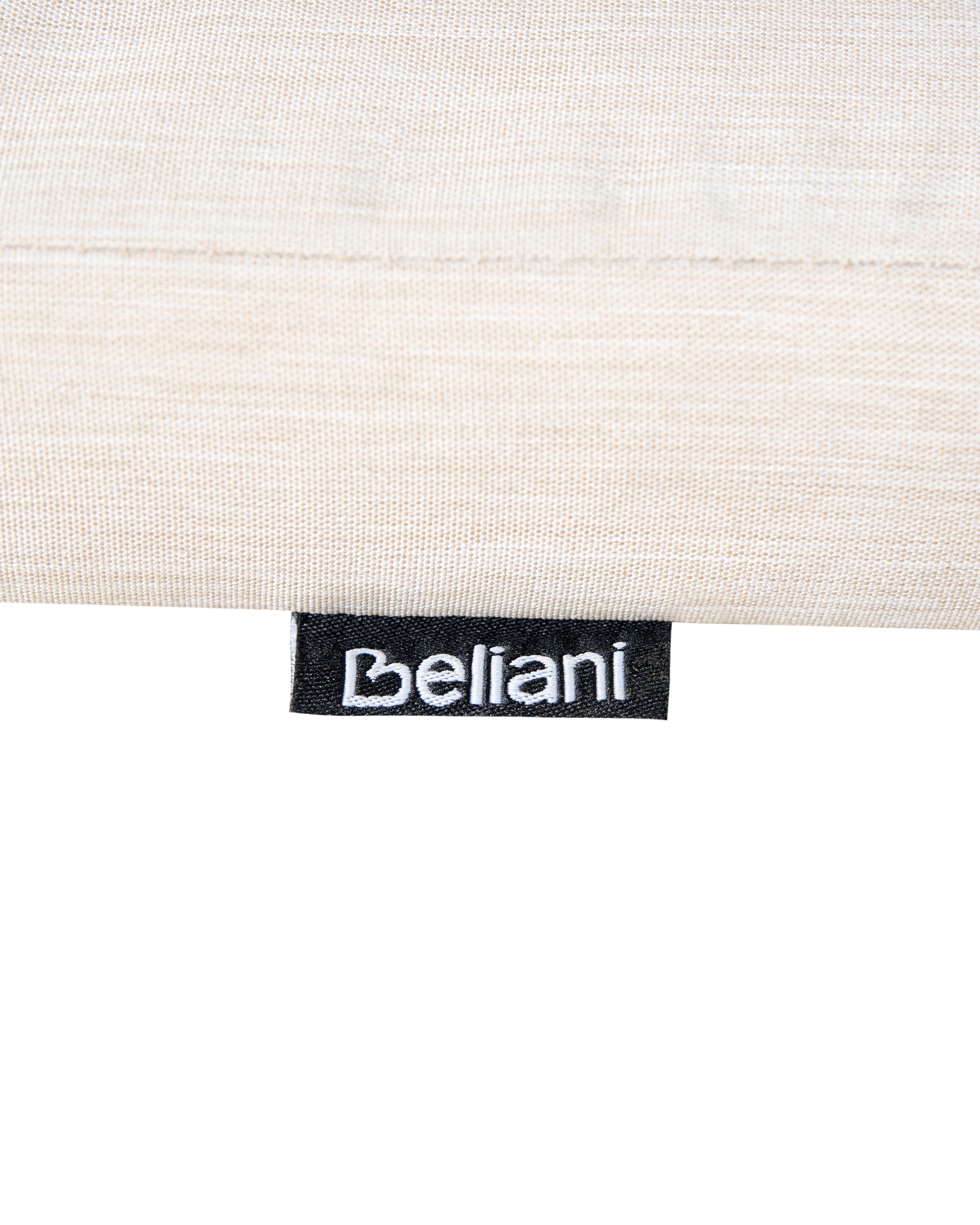 Set van 2 stoelen met zitkussen SASSARI PREMIUM Gecertificeerd acaciahout Lichtbeige