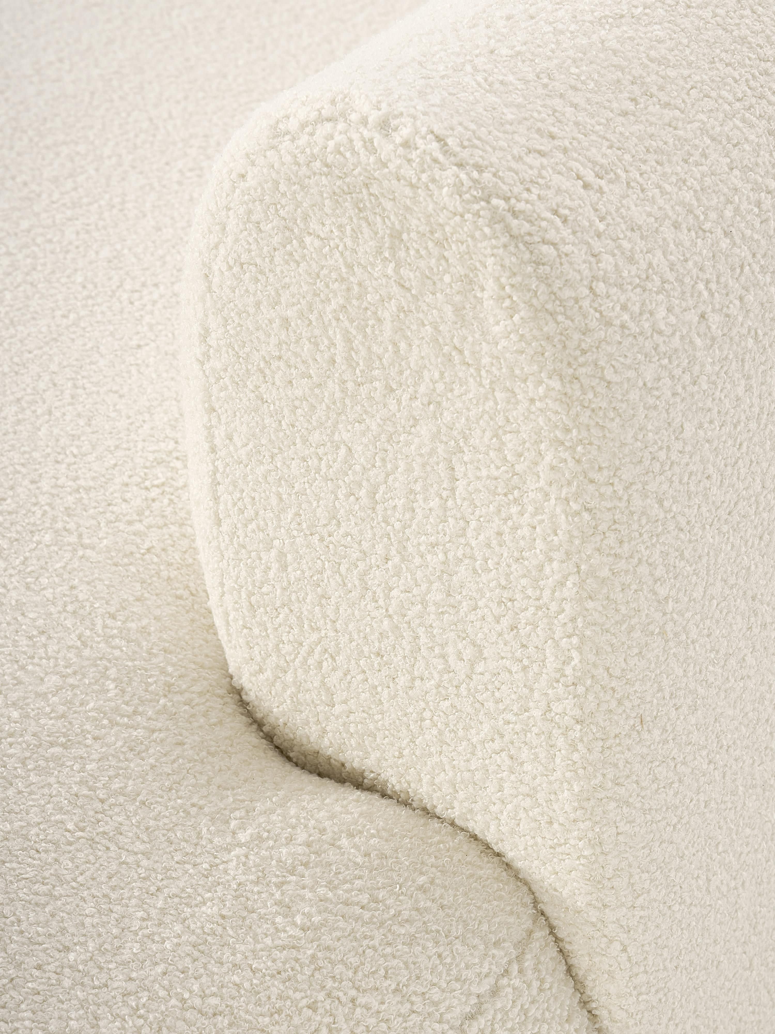 Modulaire teddy hoekbank Sofia (4-zits)