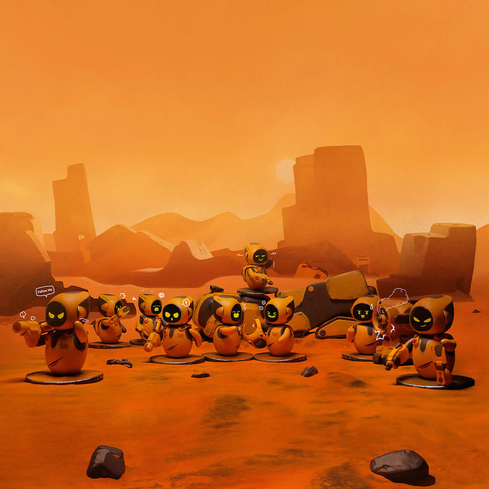 Eilik Der kleine Desktop Begleiter Bot mit unendlichem Spass - DQ (Desert Quester / Limited Edition)