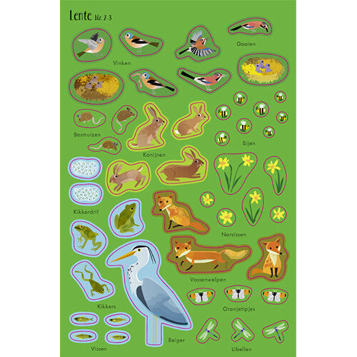 Uitgeverij usborne mijn eerste stickerboek het bos