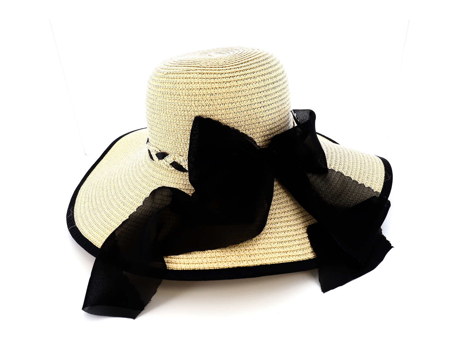 E brand-CHAPEAU 23-SH-231366 Synthétique Blanc Noir