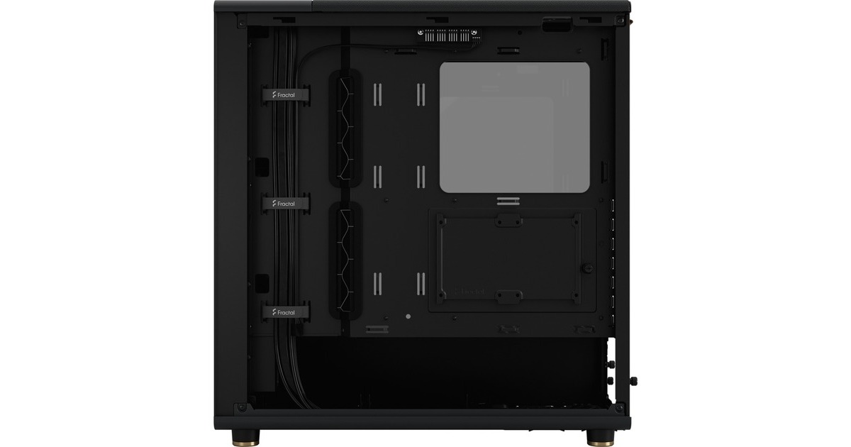 Fractal DesignNorth midi tower behuizing  (Zwart | 2x USB-A | 1x USB-C | Tempered Glass)