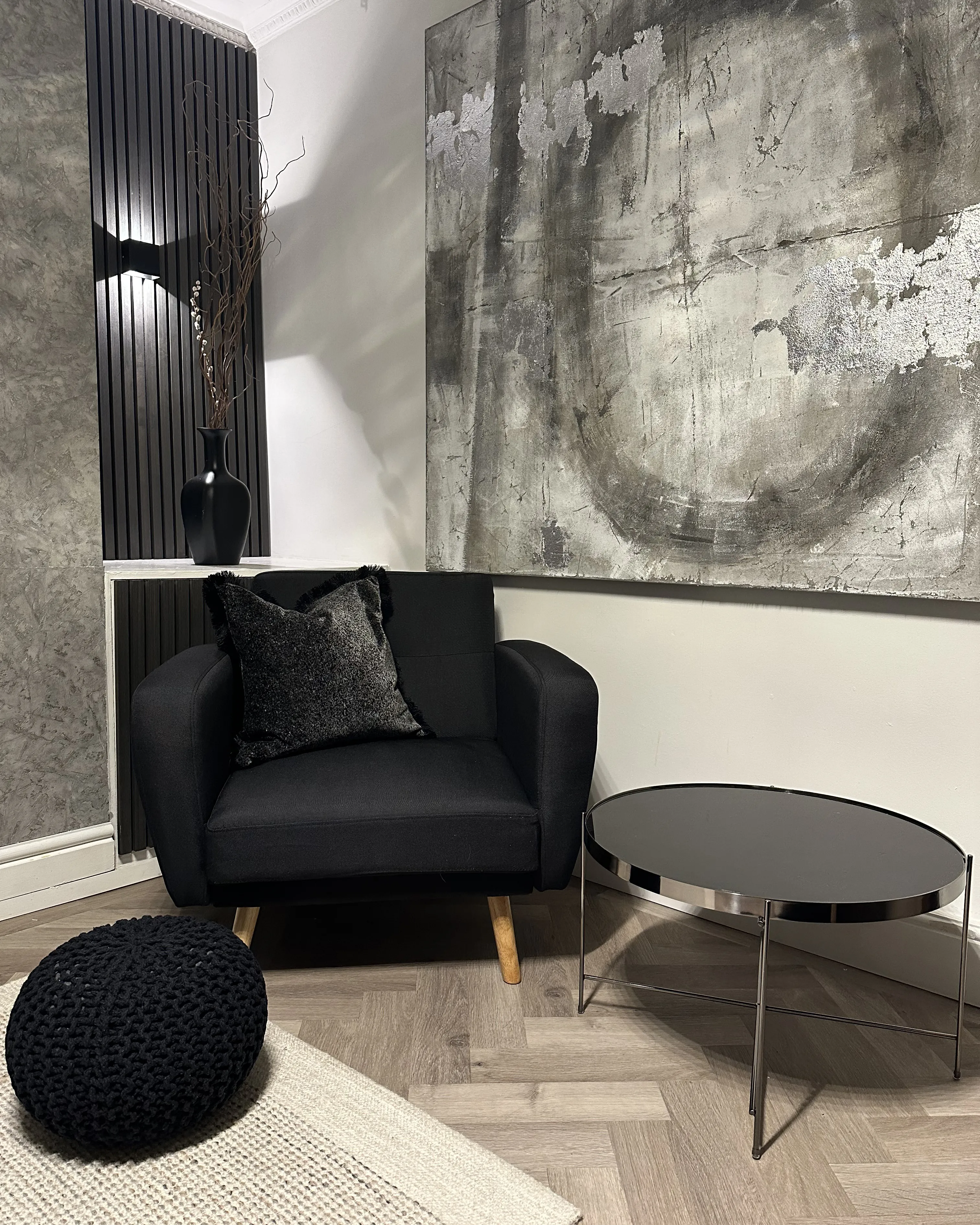 Salontafel LUCEA Veiligheidsglas Zilver