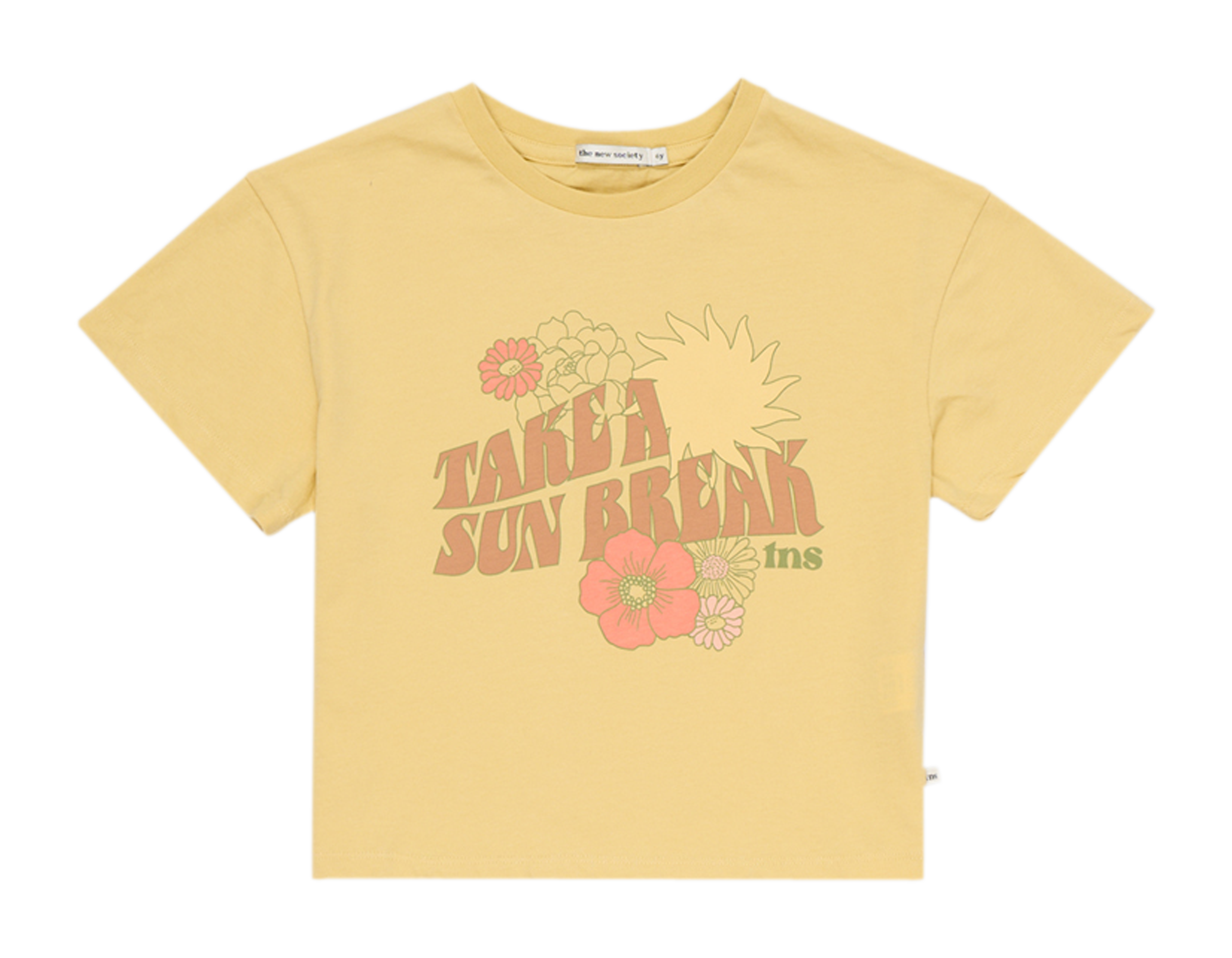 SOLARE - Tee-Shirt en coton| Jaune