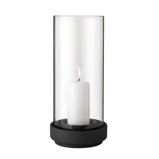 Stelton Classic Hurricane Lanterne, Sort, 14x28,5x14 cm