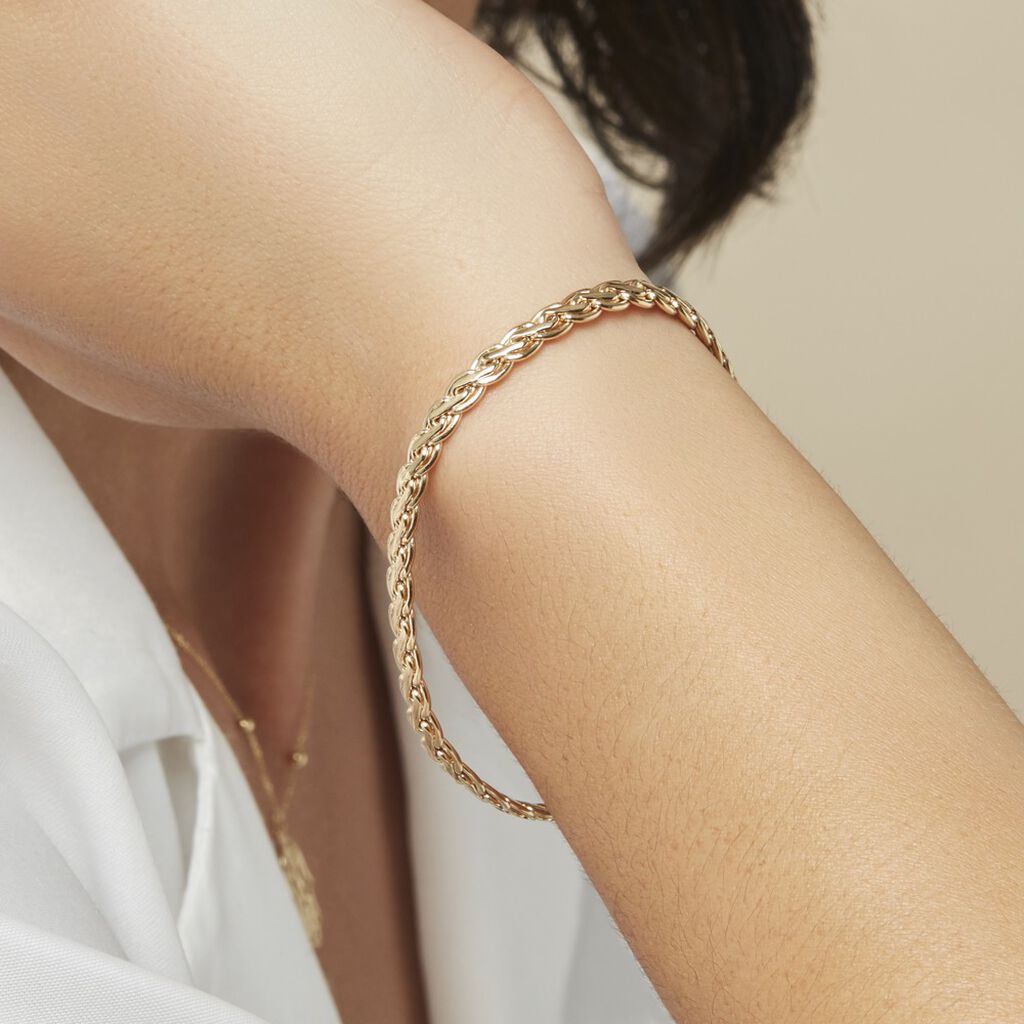 Bracelet Jany Maille Palmier Or Jaune