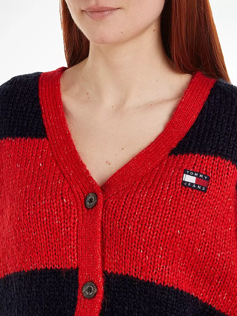 TOMMY JEANS Cardigan rot
