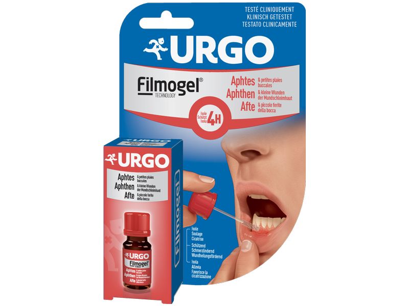 Urgo Filmogel Aphten 6 ml Flüssiger Filmverband zur gezielten Hilfe bei Aphthen