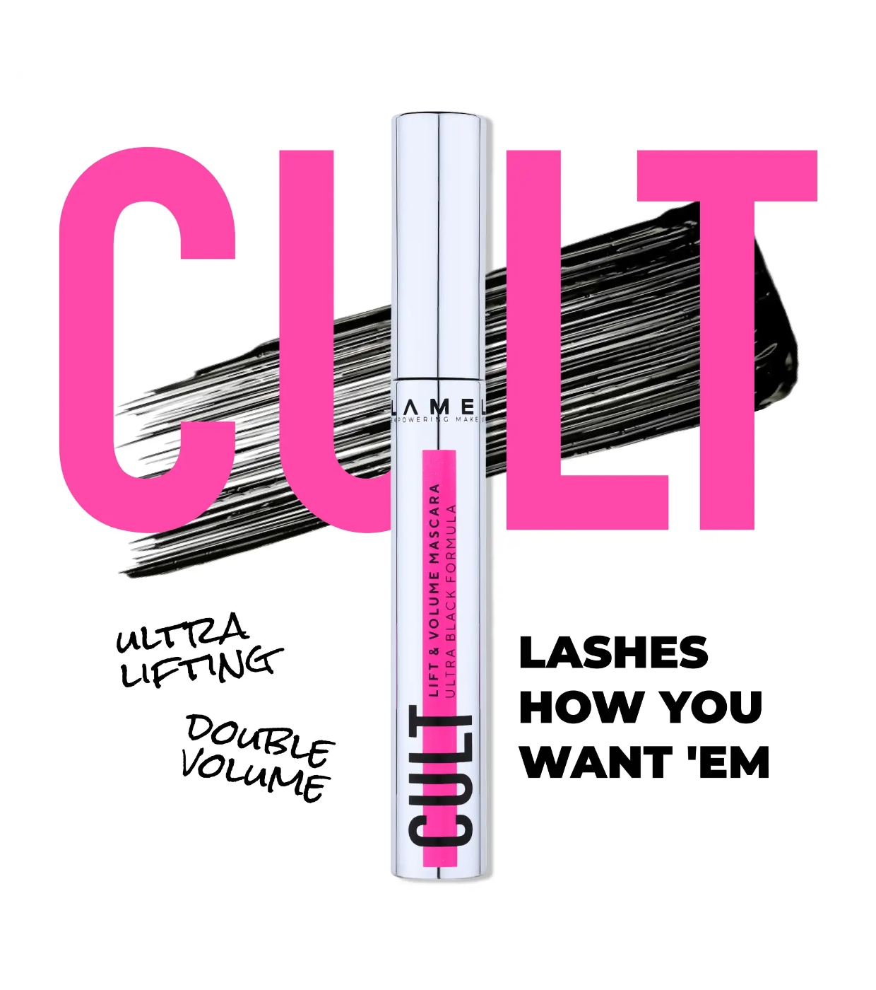 Lamel - Rímel Cult Lift & Volume - 401: Black