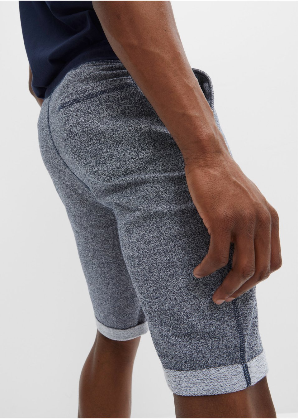 Bermuda en sweat effet jean