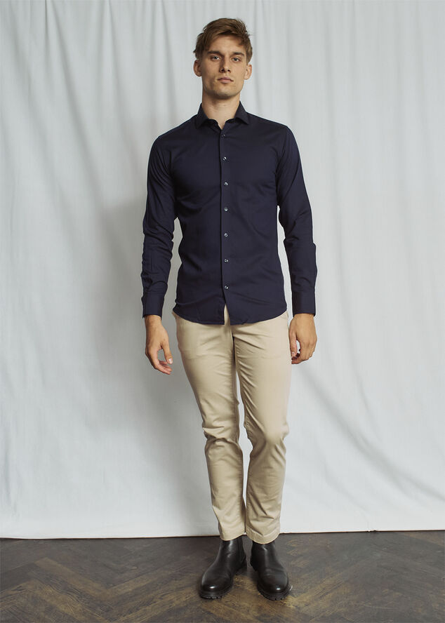 Bruun & Stengade BS Carmelo Modern Fit Shirt Navy