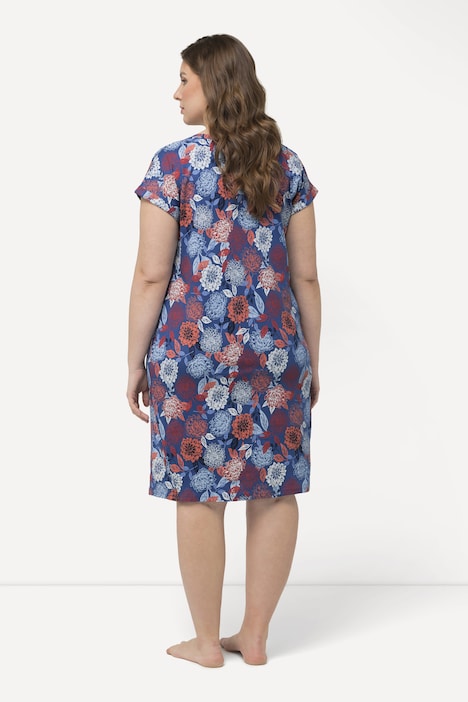 Bigshirts, 2er-Pack, Blüten, Rundhals, Halbarm