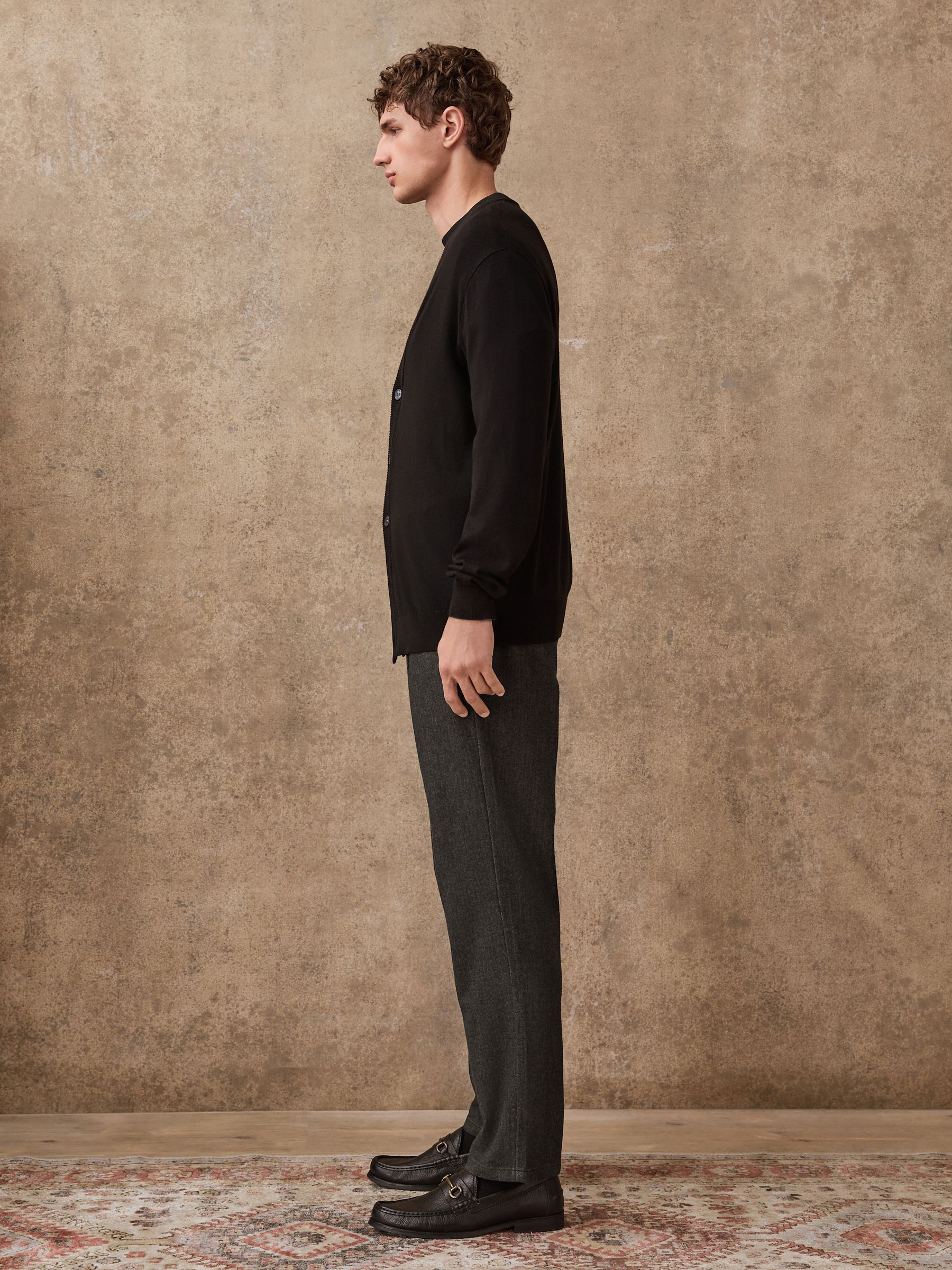 Bruin - Cotton Rich Herringbone Trousers