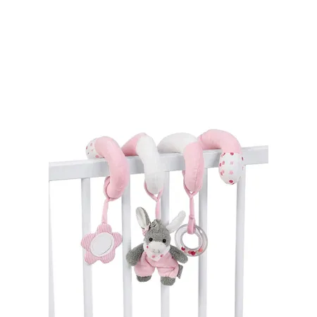 Sterntaler Spielzeugspirale Esel Emmi Girl in Rosa, 26 cm