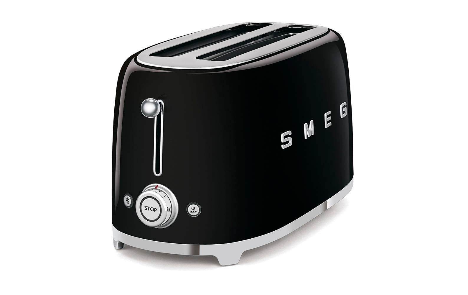 Toaster 50's Style TSF02BLEU Schwarz<br>Toaster mit extralangen Schlitzen