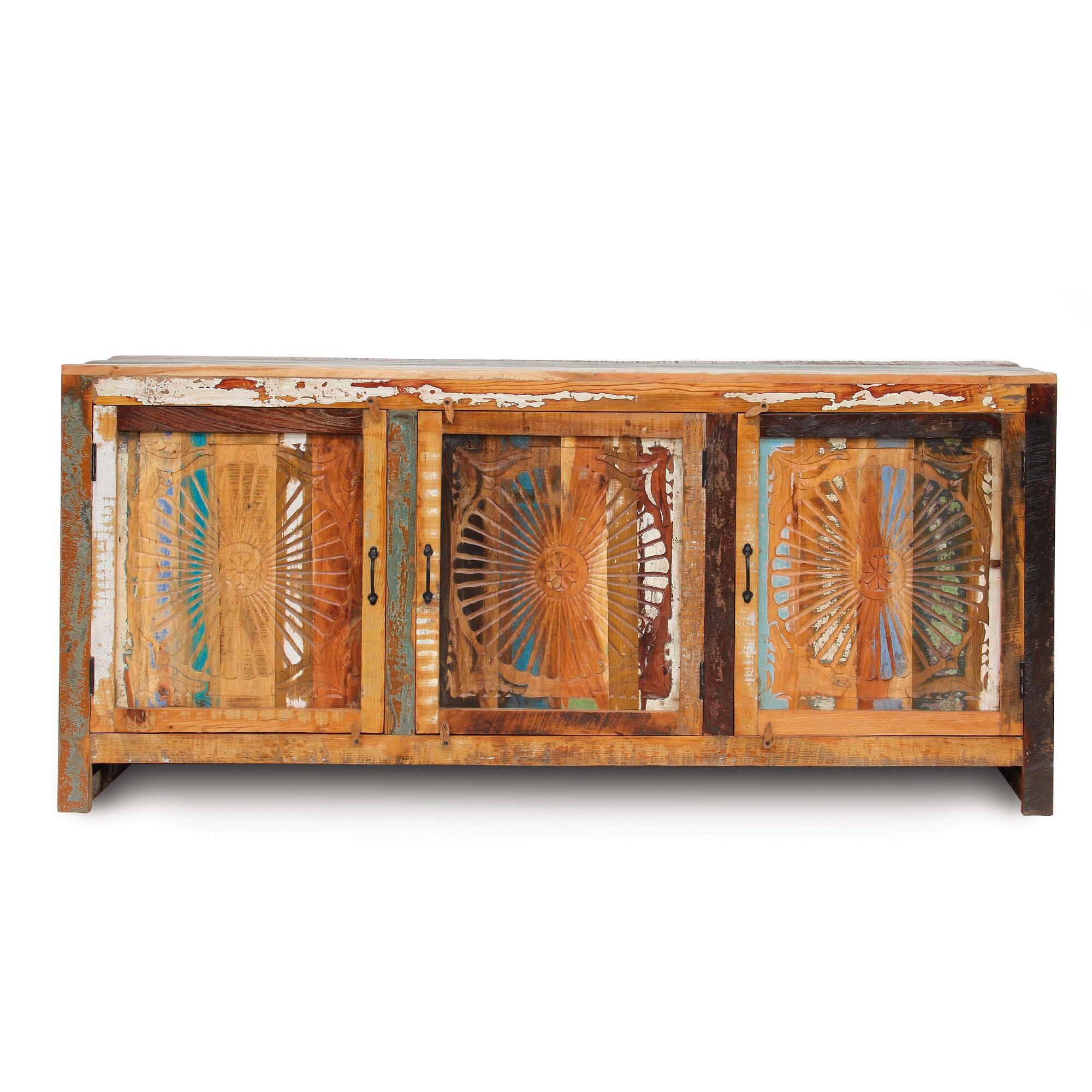Sideboard 'Sune', natur, Restfarbe, T 45 cm, B 205 cm, H 90 cm von fischer's lagerhaus