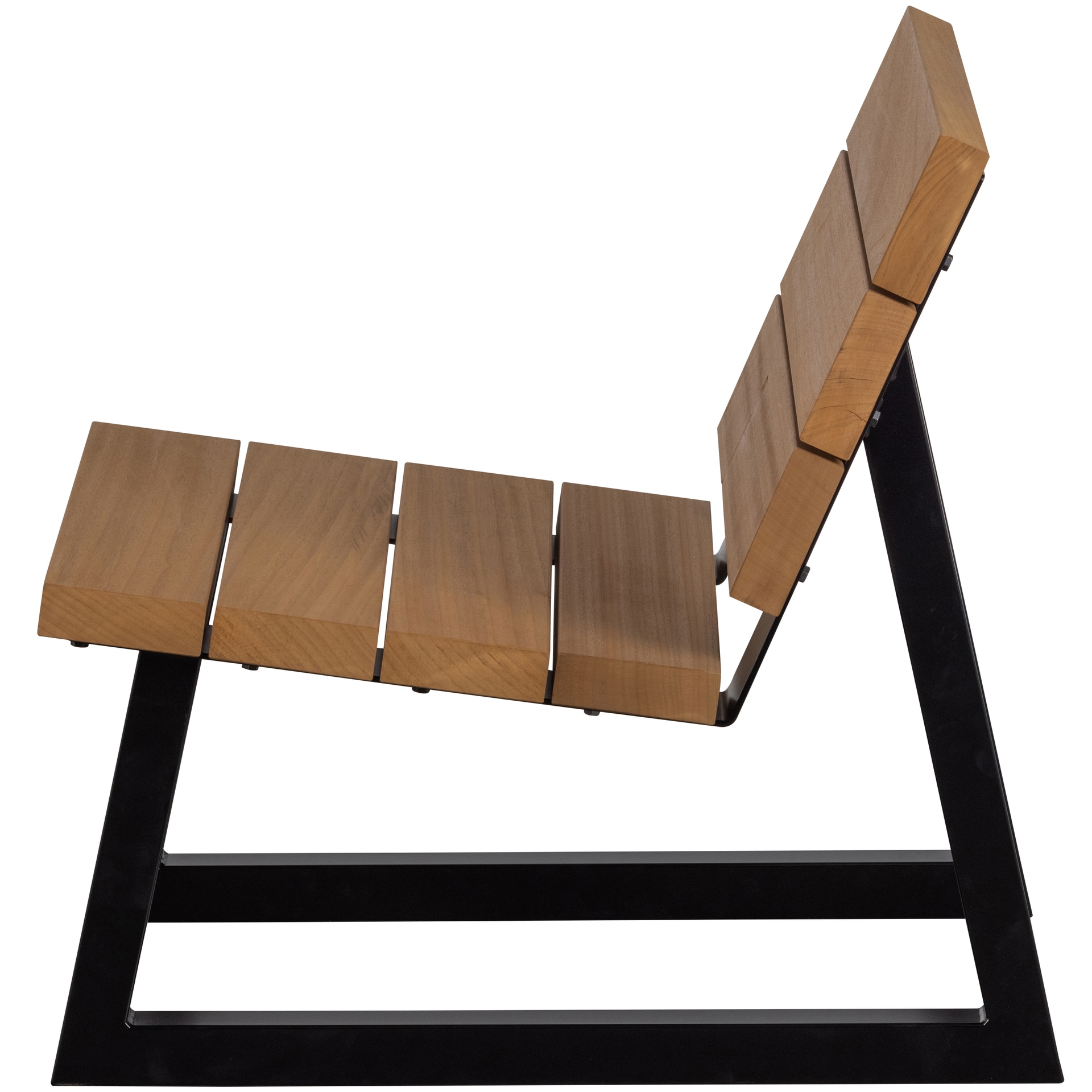 Gartenstuhl BANCO 68 cm schwarz /Holz