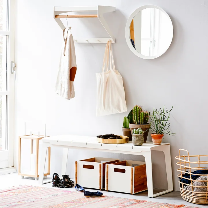 Cane-line - Copenhagen City Rack, Teak / weiss
