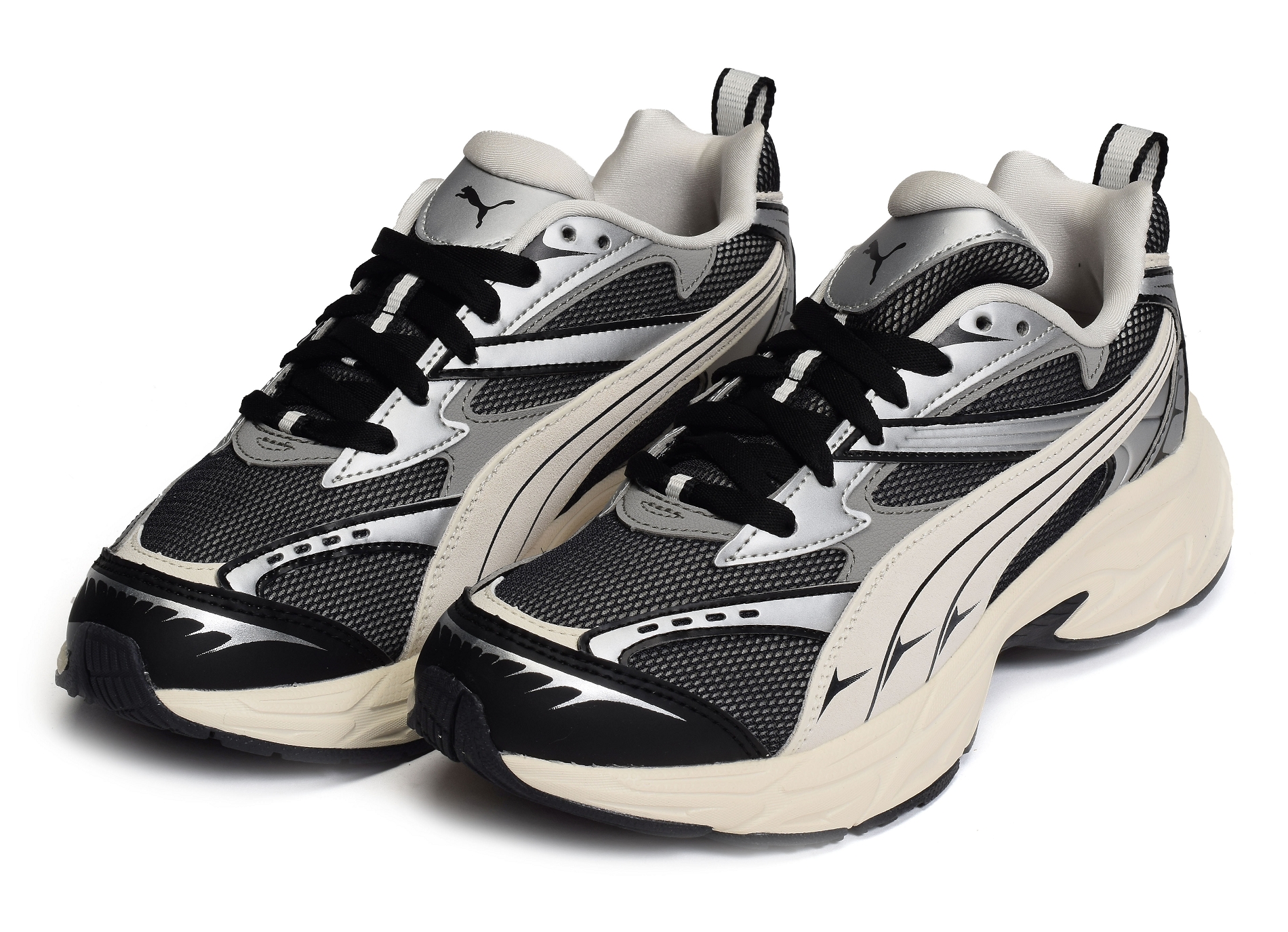 Morphic retro noir blanc