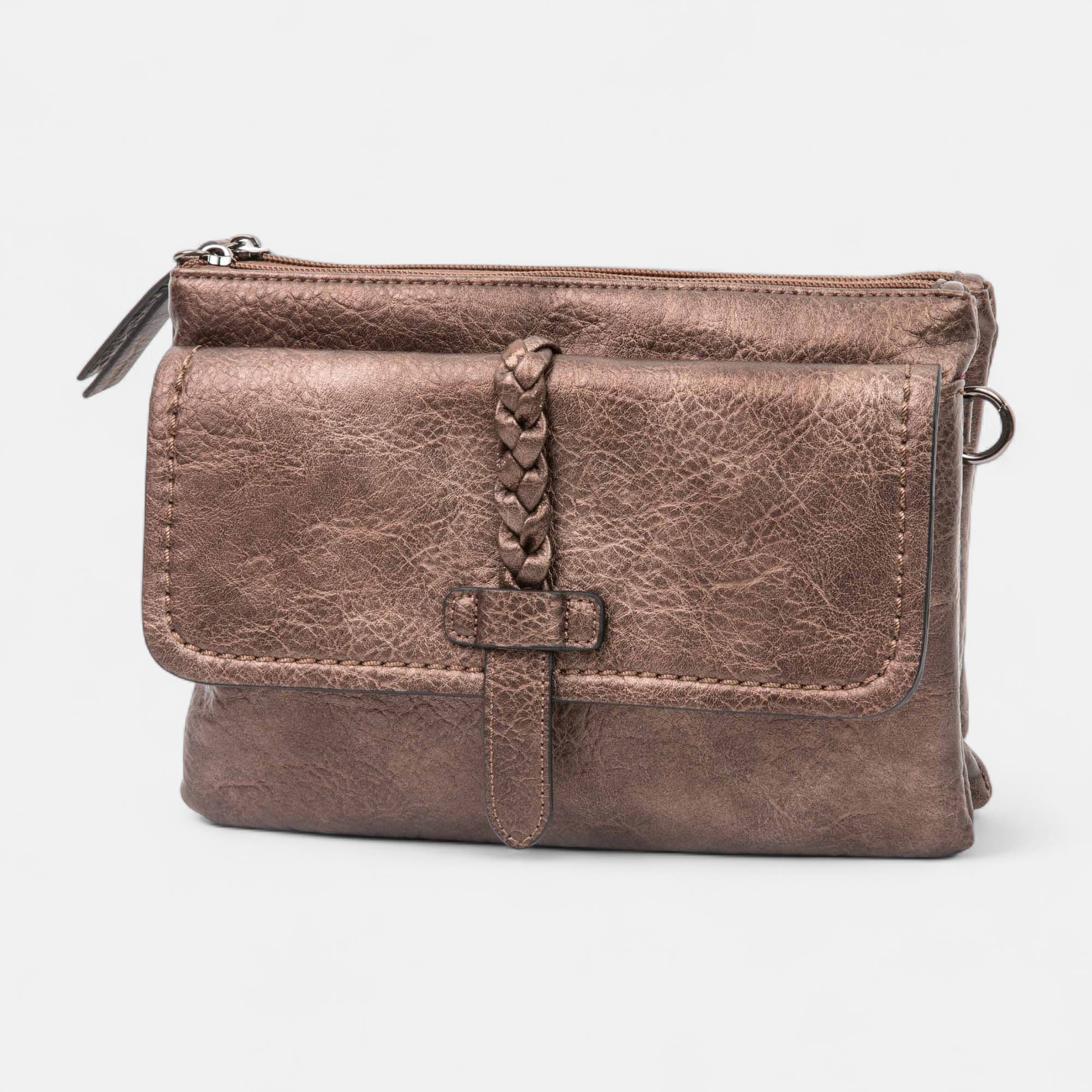 Sac bandoulière bronze