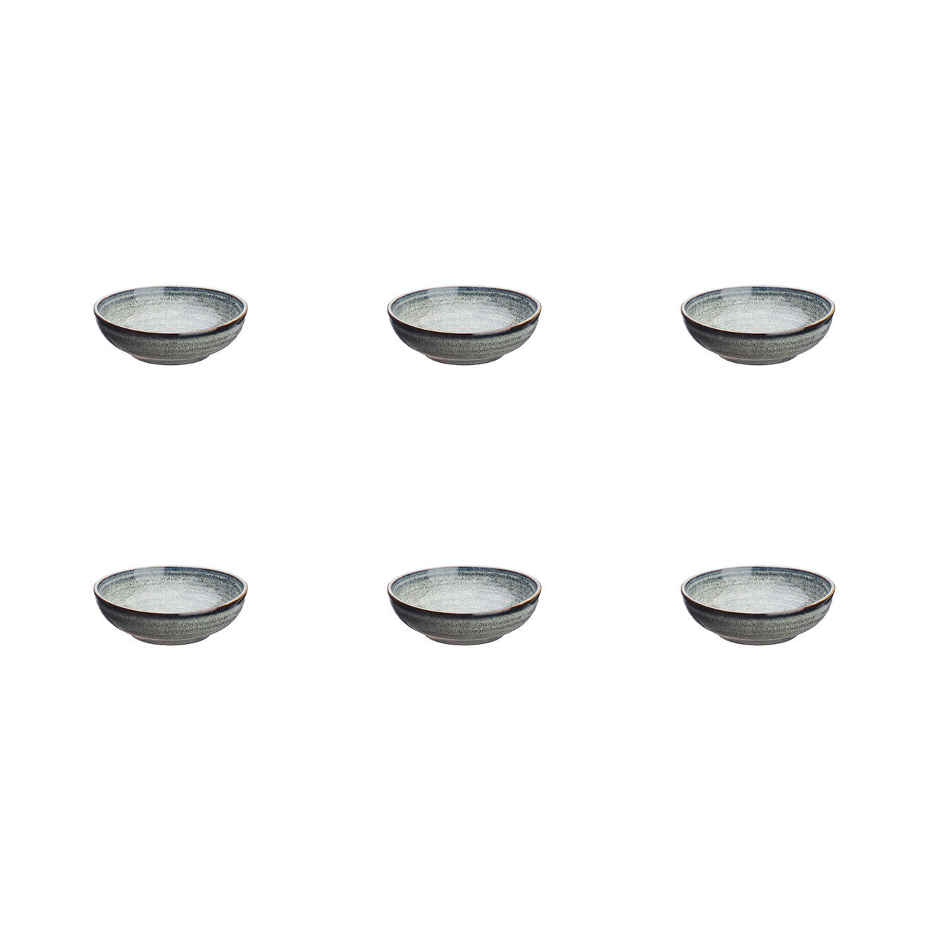 Bjorn 6 Coupelles en Grès Zen gris/bleu - 15 cl