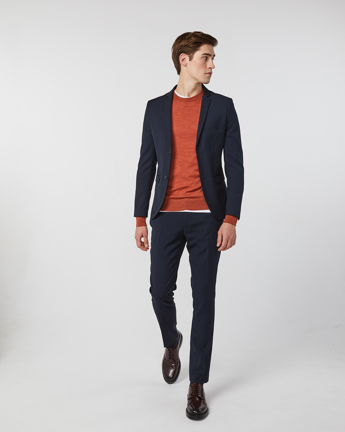 skinny fit blazer WE Fashion Marineblauw