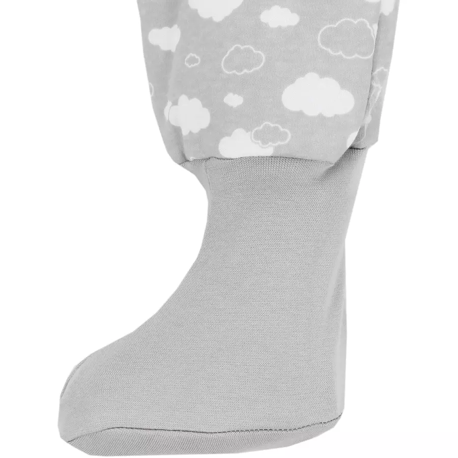 TupTam Baby Winter Schlafsack mit Beinen und Füßen grau
