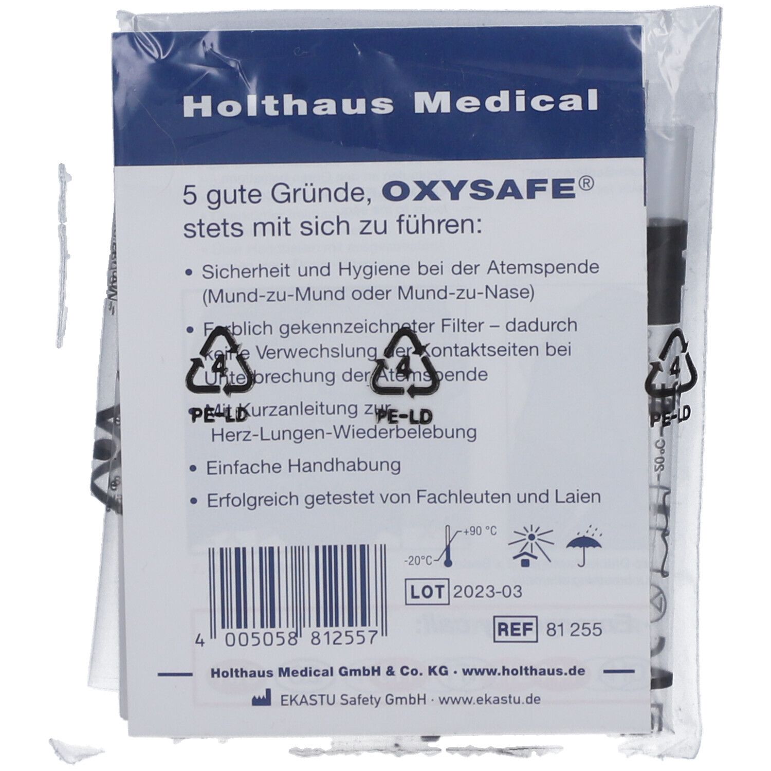 OXYSAFE Notfallbeatmungshilfe DIN 13154