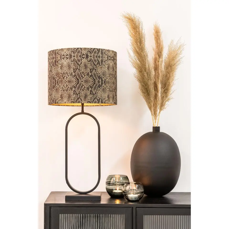 Lampvoet Jamiri - Zwart - 20x13x55cm