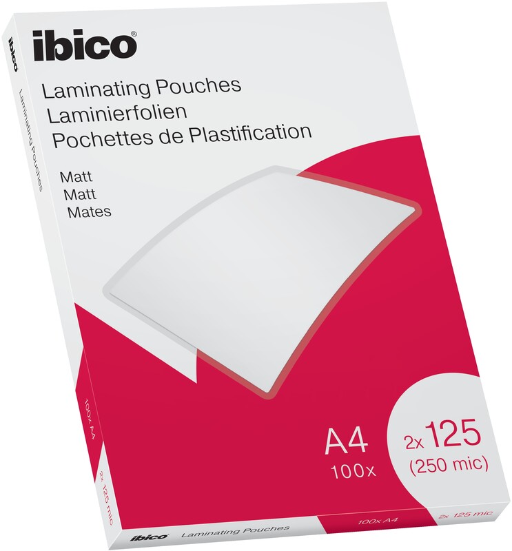 Ibico Laminierfolien, A4, 125 mic, matt, 100 Stück