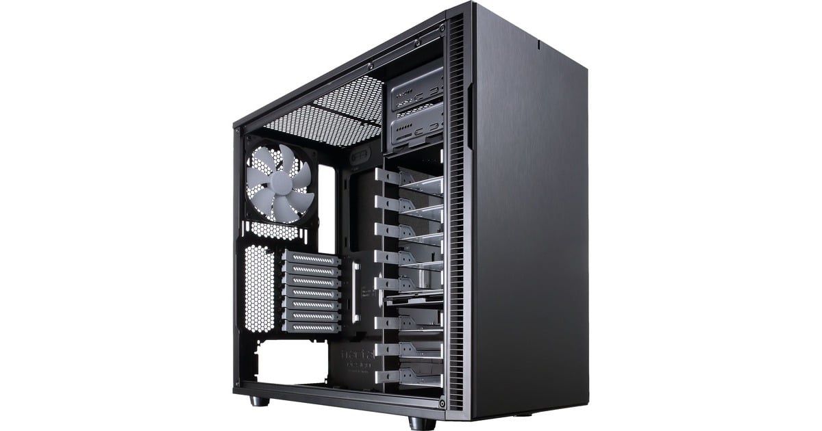 Fractal DesignDefine R5 Black midi tower behuizing  (Zwart | 4x USB-A)