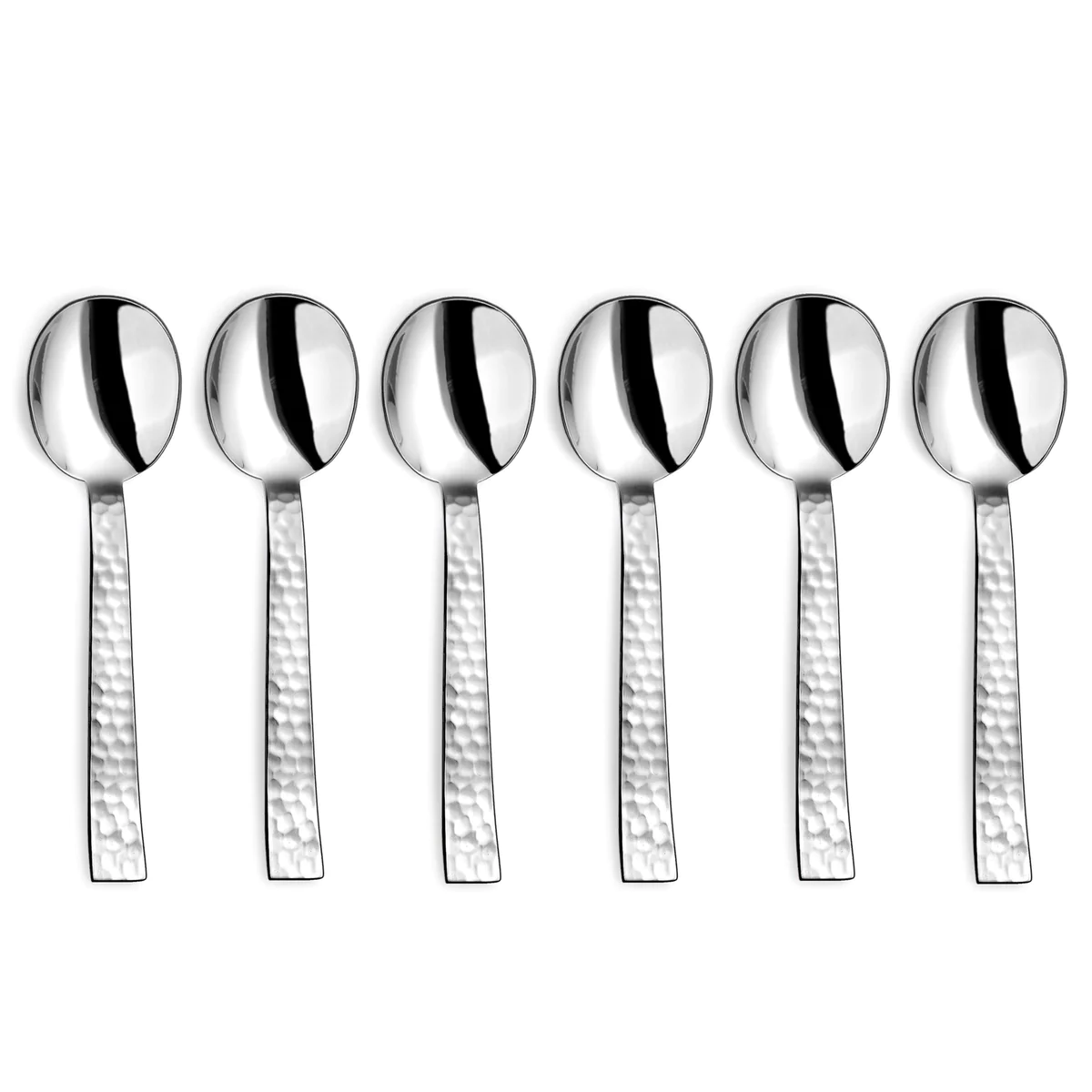 Ato Martelé - Set de 6 cuillères gourmandes Couzon