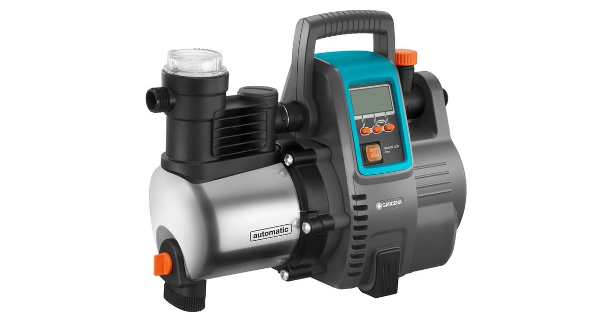GARDENAHydrofoorpomp 6000/6 LCD Inox  (Inox/zwart, 1760-20)