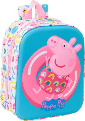 Peppa Gris 3D Mini Ryggsekk 6L, Blå/Rosa
