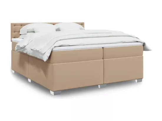 Sommier tapissier avec matelas Cappuccino 200x200 cm