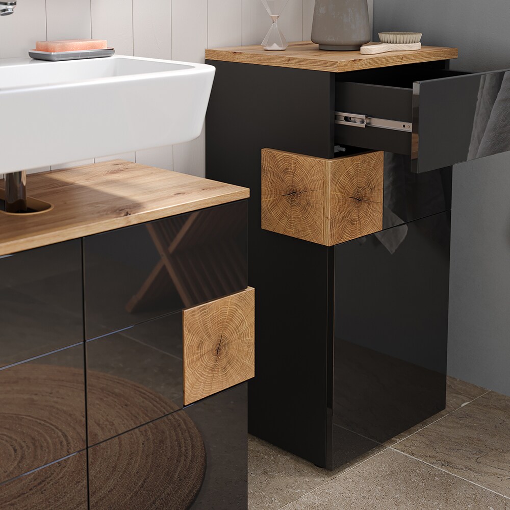 Vicco Midischrank Badschrank Badezimmerschrank Eden 2 Fächer Tür Schublade ANT