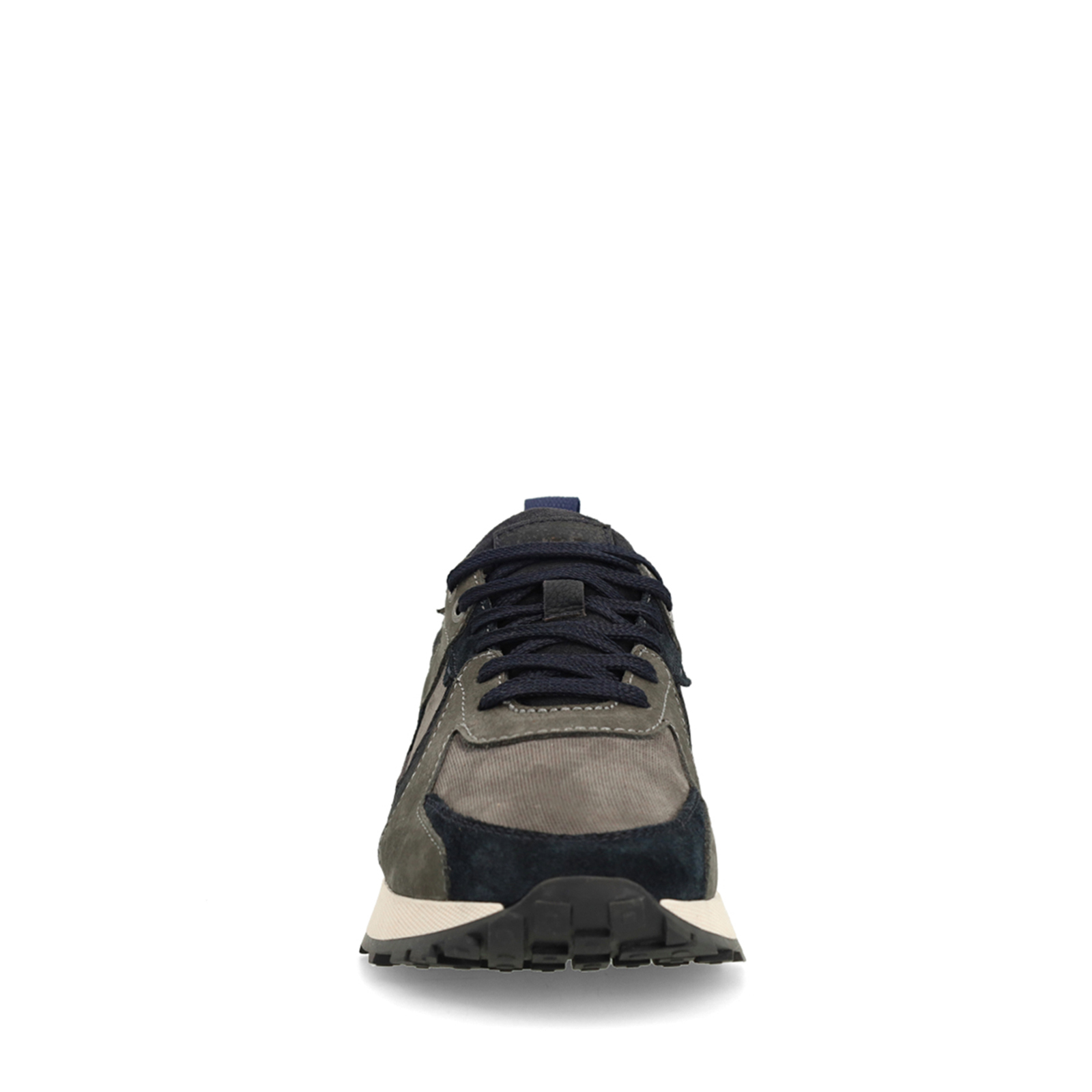 Donkerblauwe nubuck sneakers