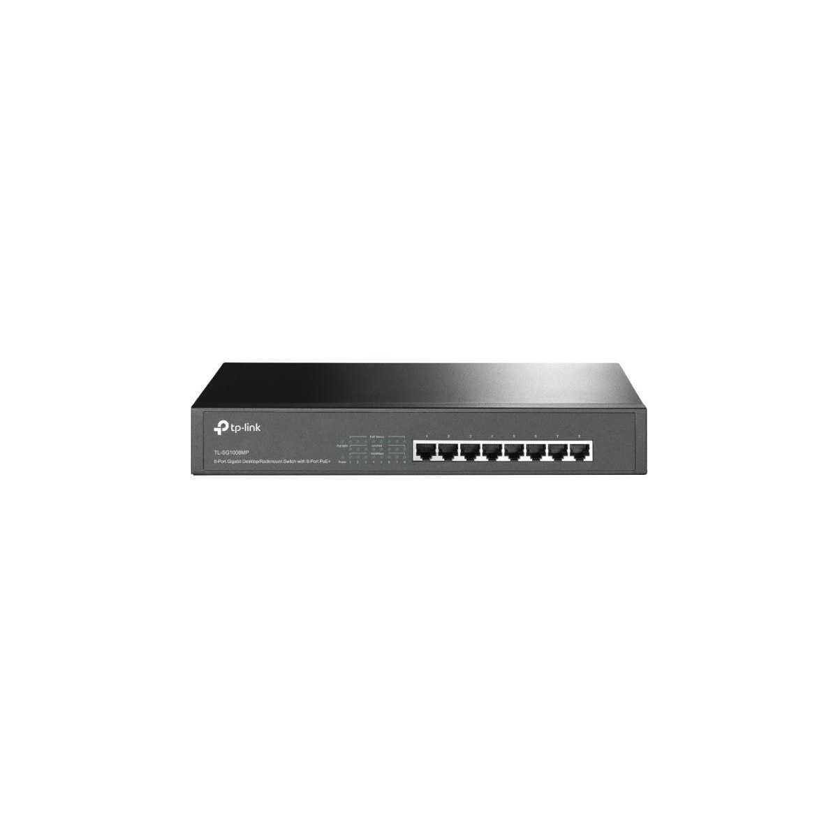 TL-LINK 8-Port Gigabit PoE+ Switch, 8 Gigabit RJ45 Ports, 802.3at/af