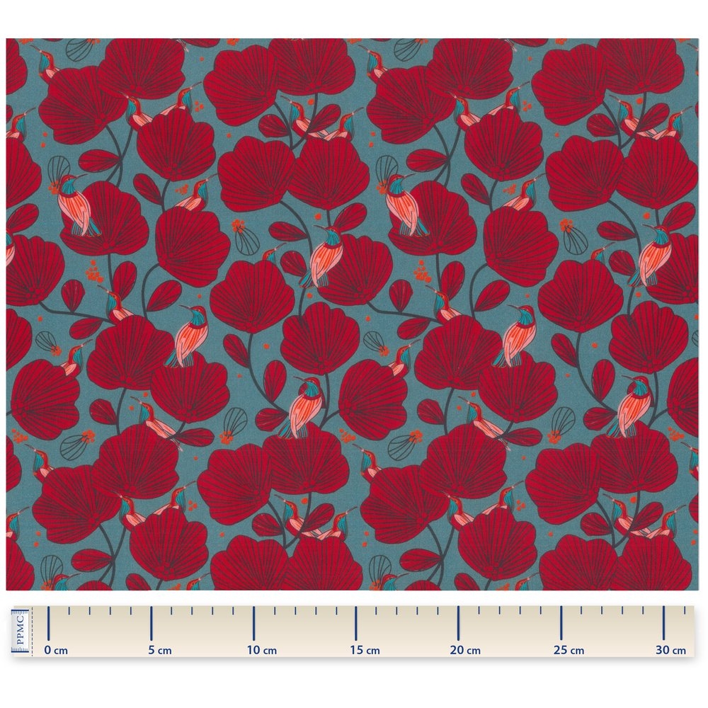 Tissu Coton Au Mètre Oiseau De Noël