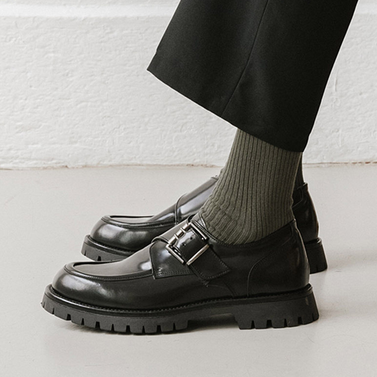 Jonak Mocassins en Cuir Raido noirs
