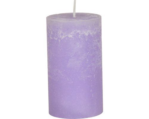 Stompkaars Rustiek Ø 6,8 x 12 cm lavendel