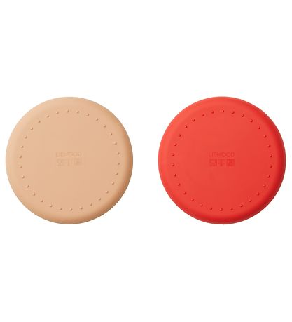 Liewood Tallerken - Cat - 2-pak - Silikone - Apple Red/Tuscany
