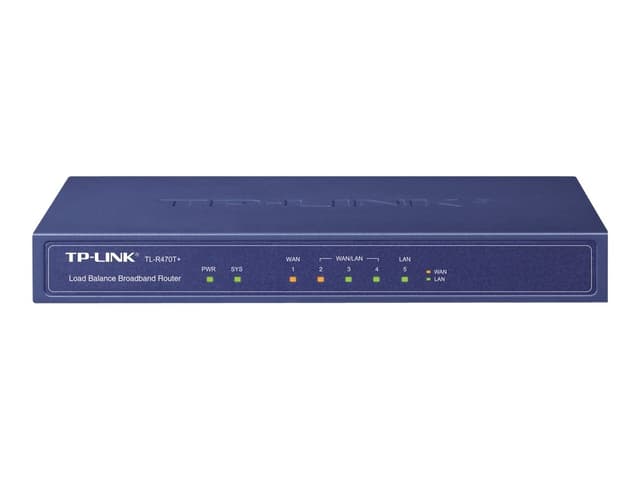TP-LINK TL-R470T+ kabelansluten router Snabb Ethernet Svart