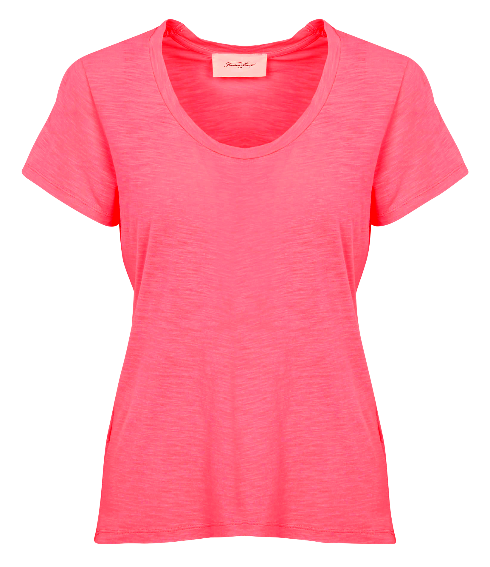 JACKSONVILLE - Tee-shirt col rond en coton mélangé | Rose