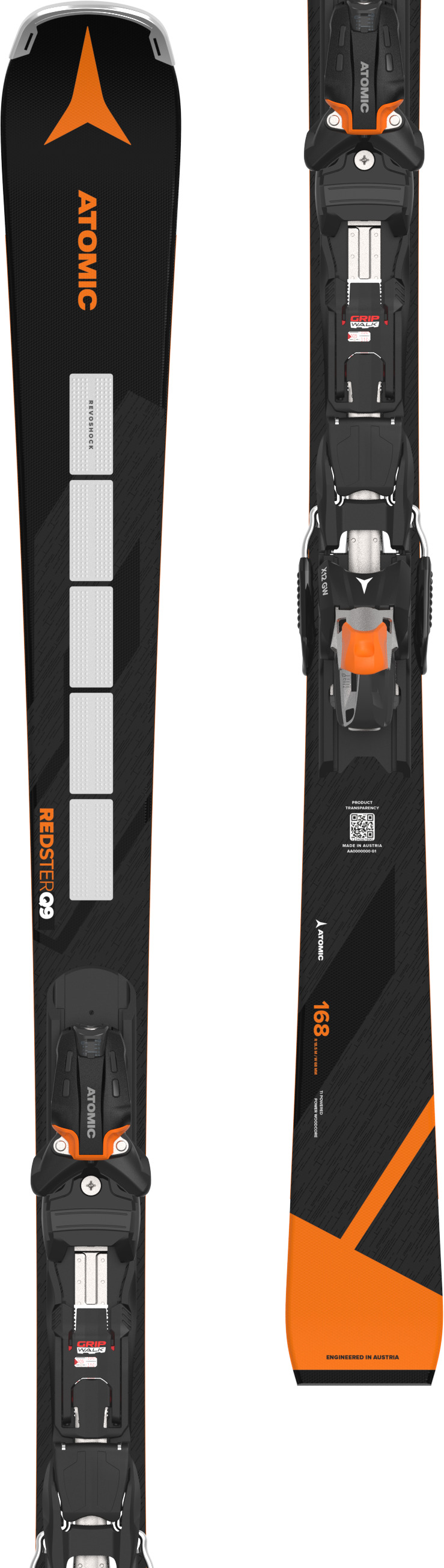 Atomic REDSTER Q9 Revoshock S + X 12 GW 2024/25 - 168 Atomic X12 Gripwalk (DIN 4-12)