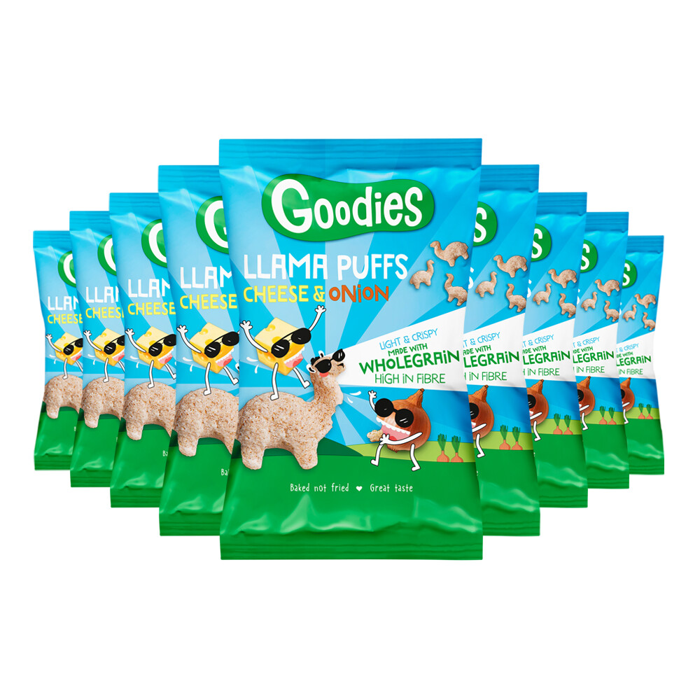 9x Goodies Snack Llama Puffs Cheese & Onion30 gr