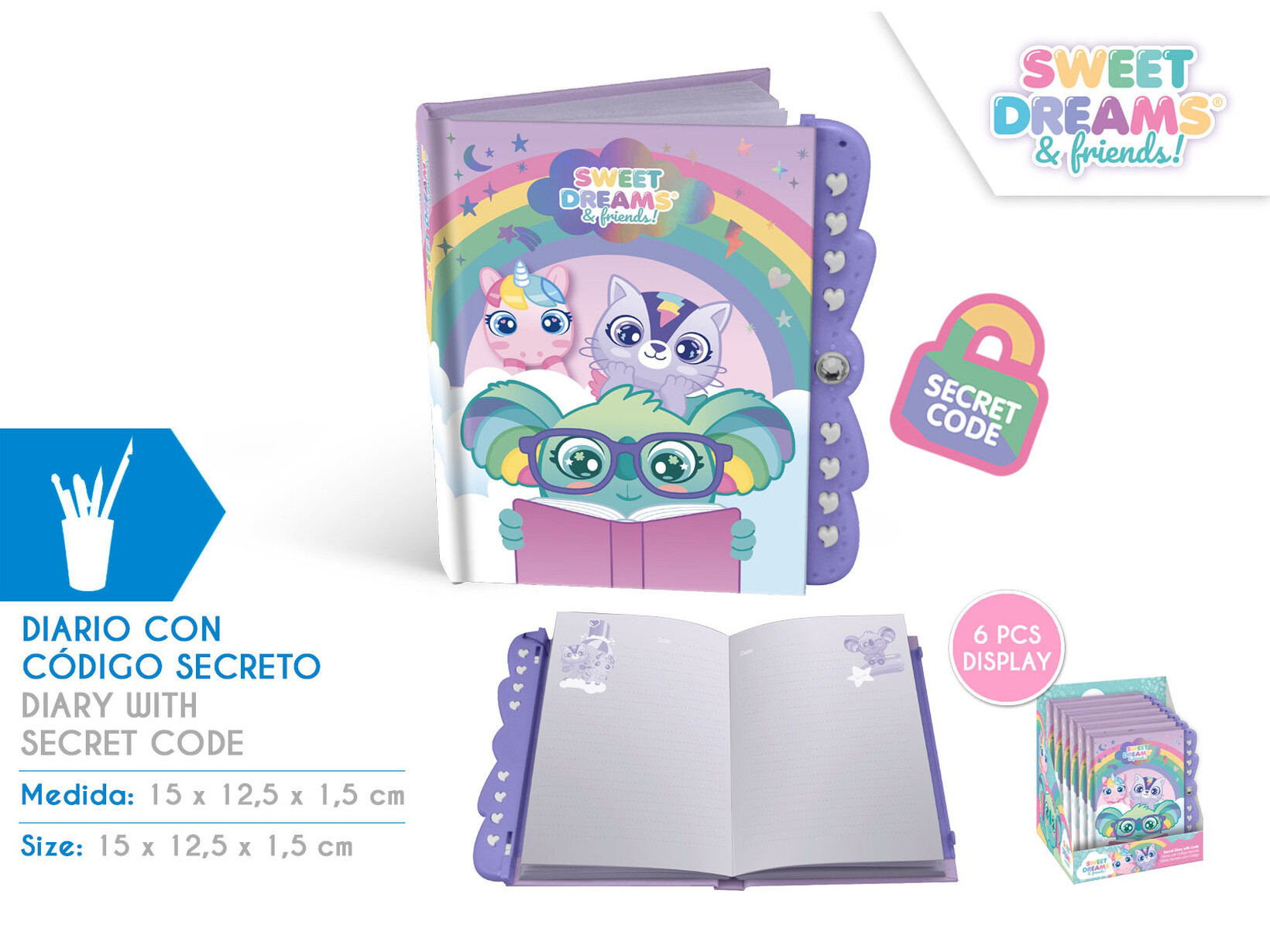 DIARIO COM CODIGO SWEET DREAMS