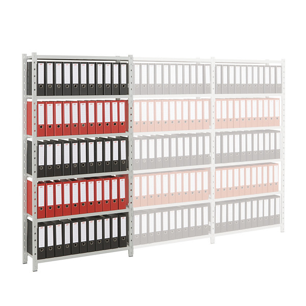 Rayonnage bureau H.200 x L 125 x p. 60 cm Elément départ
