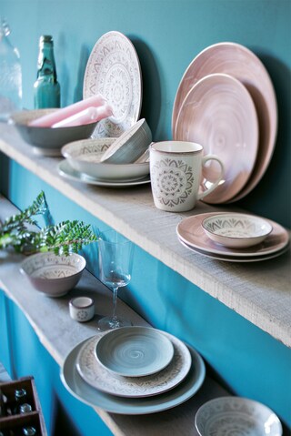 Ritzenhoff & Breker Teller flach VALENCIA braun/ weiß