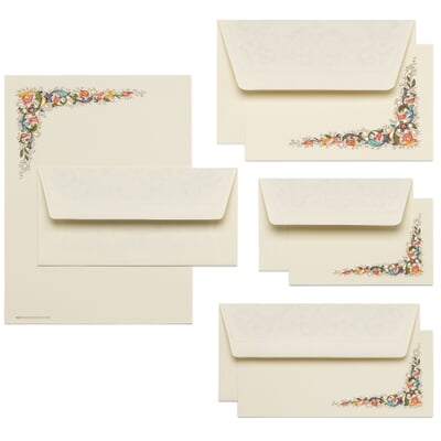 Briefkarten Fiorenza mit Kuvert, Mittel: 11,5 × 17 cm